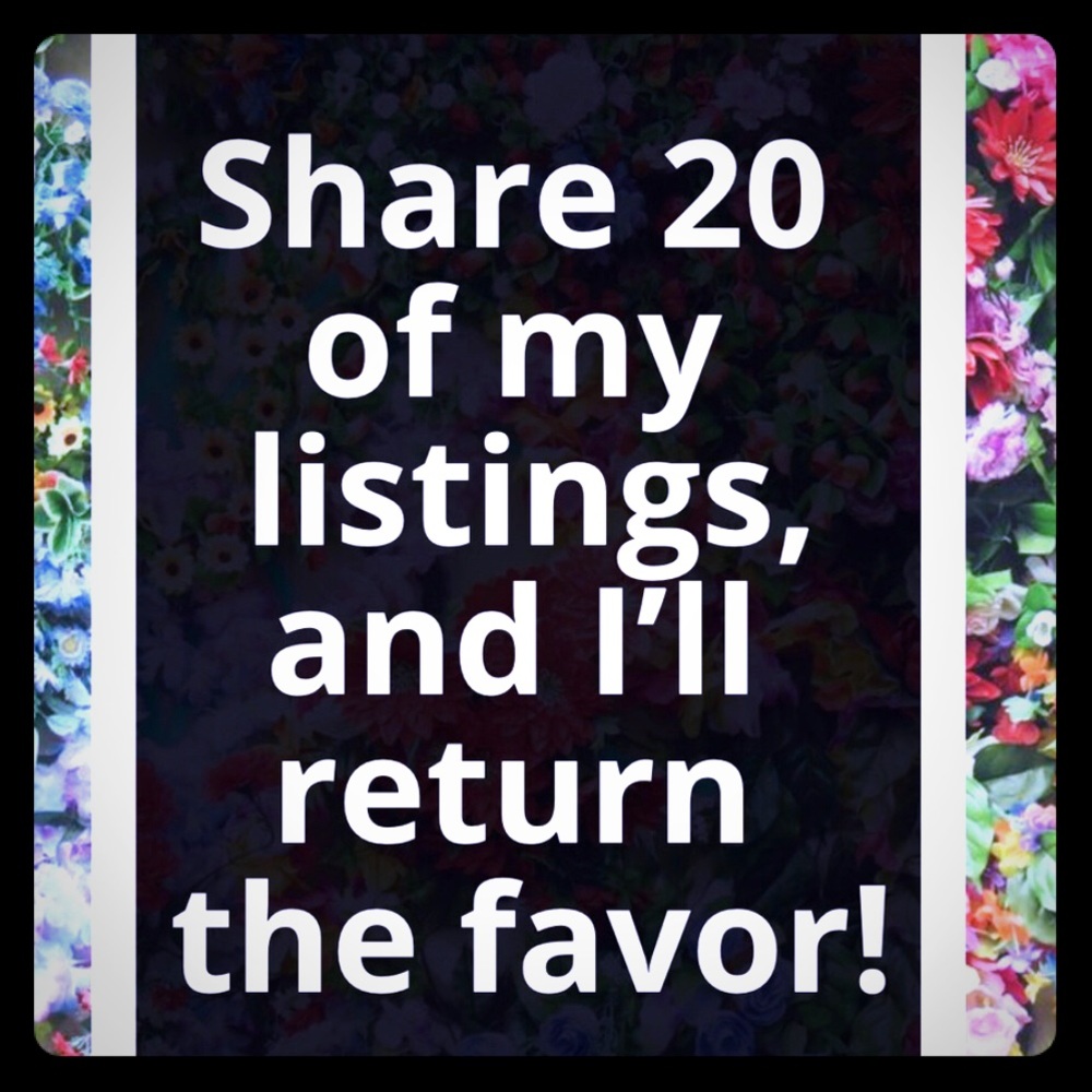 You share up to 20 and I will share up to 20 back!